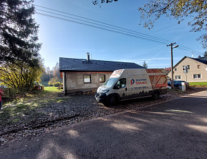 Zateplení stropu novostavby foukanou izolací